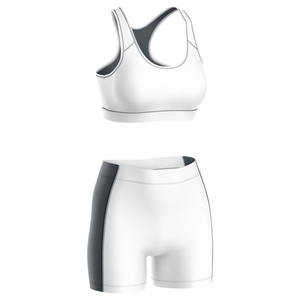 Conjunto de Yoga Personalizado al por Mayor para Mujer, de Secado Rápido, Sin Costuras, 2 Piezas, Shorts de Cintura Media y Sujetador Deportivo con Soporte Antibacteriano Frontal - Product Image 3