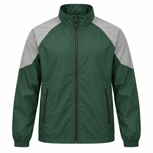 Custom Printed <b>Men's</b> Zipper Outdoor Lightweight Windbreaker <b>Jacket</b> Waterproof Spring Season <b>Blouson</b> Thin OEM Service - Product Image 2