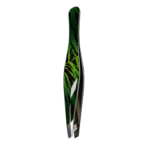 Pince à épiler pour sourcils en acier inoxydable de qualité supérieure, à pointe inclinée, pour femmes - Durable, réutilisable, lavable, légère, couleur et logo personnalisables - Product Image 2