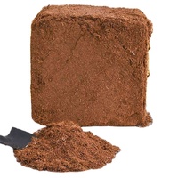 Turba de Coco 100% Orgánica Global, Fibra de Coco de Primera Calidad, Bloques de 5 kg con Valor de CE 0.5 para Agricultura, Empaque Personalizado