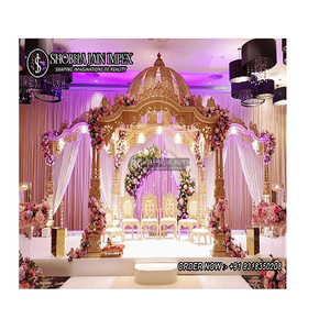 Mayur Theme Traditional Pillar Dome Style Durable Fiber Reinforced Plastic <b>Wedding</b> Mandap - Product Image 1