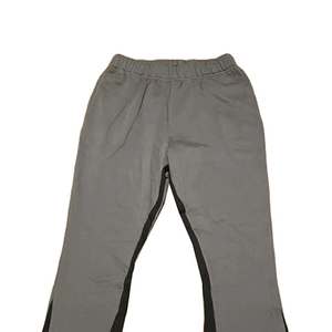 Pantalon de survêtement évasé droit en toile polyester/coton léger, style décontracté taille mi-haute extensible, service OEM, vente en gros - Product Image 4