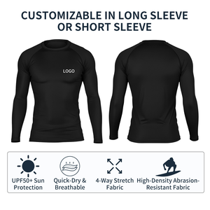 Custom Printed Women's MMA Rash Guard <b>Long</b> Sleeve Stretch Gym Compression Shirt New - Product Image 2