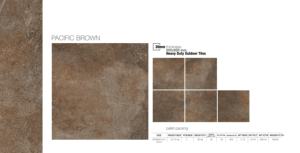 Adoquines de Porcelana Marrón Pacífico de 600x600x20mm, Modernos, para Exteriores, Resistentes, Antideslizantes R11, para Jardín y Terraza - Product Image 6