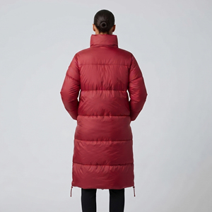 Veste longue d'hiver respirante pour femme, doudoune épaisse à capuche, manteau long chaud en duvet pour femme, vente en gros - Product Image 3