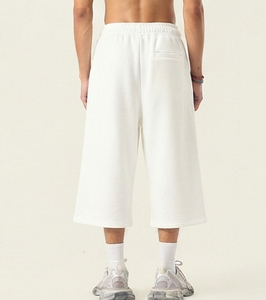 Jorts mignons pour femmes, coupe droite, taille mi-haute, cordon de serrage, tissu éponge 100% coton, respirant, écologique, streetwear décontracté - Product Image 1
