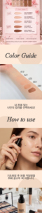 Fond de Teint Collagène Sans Sébum, Collagène Hydrolysé, Adénosine, Fini Soyeux, Longue Durée, Soin Anti-Rides, Maquillage Coréen 100ml - Product Image 4
