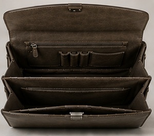 Sac souple de luxe en cuir véritable pleine fleur, classique, portable, vintage, pour ordinateur portable, usage professionnel et décontracté, pour homme, idéal pour les voyages - Product Image 5