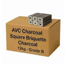 Carbón Vegetal Cuadrado AVC, Briquetas de Aserrín de Primera Calidad para Hogar, Hookah y Barbacoa, en Caja de 12 kg - Product Image 2