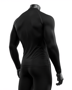 T-shirt de course à manches longues anti-UV écologique pour homme, vêtements de sport respirants en tissu mesh pour l'extérieur - Product Image 4