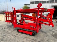 Platform Kerja Udara Hidrolik Diesel Listrik dengan Boom Articulated Tracked 18m, Jangkauan 10.5m, Outrigger Lipat