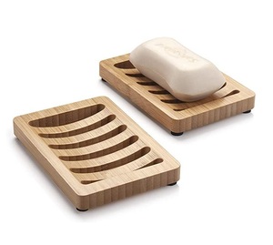 Custom Design Wooden Bathrooms <b>Soap</b> Storage Rack Household Bathrooms <b>Set</b> Home And Garden Bathroom Shower <b>Soap</b> Case Holder - Product Image 2