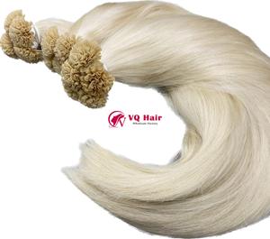 Extensiones de cabello virgen Utip, máquina de cabello humano vietnamita recto, trama doble, recto Natural en grado teñido de Color 613 - Product Image 5