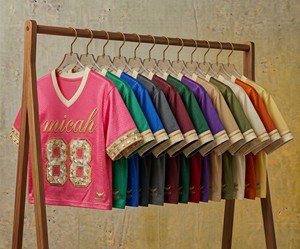 เสื้ออเมริกันฟุตบอลพิมพ์ลาย คอวี แขนสั้น ผ้าตาข่าย ทวิลล์ หมายเลขทีม 88 ระบายอากาศได้ดี ทรงปกติ ไซส์ผู้ใหญ่ สำหรับฤดูร้อน - Product Image 6