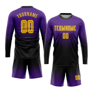 High Quality Soccer Uniforms Custom Design Team Wear Sets Customize Printing 100% Polyester 50 Breathable Quick Dry Cheap - Product Image 2