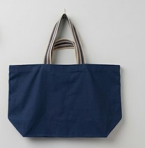 Blue Canvas Tote Bag Large Capacity Shoulder Handbag Open Top Reusable Shopping Carryall for Daily Travel - Product Image 1