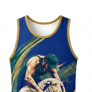 Maillot de concours de tonte de moutons personnalisé, impression par sublimation, logo personnalisé, vêtements de travail performants, OEM ODM - Product Image 4