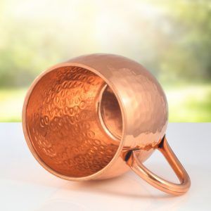 Hammered copper drink mug set mountain horizon beverage <b>cups</b> <b>reusable</b> handcrafted cocktail mugs premium durable - Product Image 6