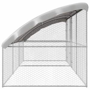 Cage pour chien en acier, ensemble de 3 pièces, 19,69 x 6,56 x 6,56 pieds, couleur argent - Product Image 5