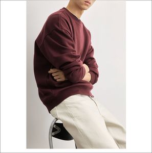 Sudadera de Forro Polar Oversize para Hombre, 100% Algodón de Alto Gramaje, Estilo Urbano, con Bordado Personalizado, Venta al por Mayor OEM, Invierno - Product Image 4