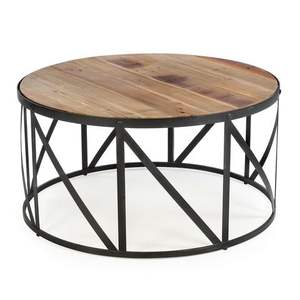 Mesa de Centro de Madera Más Vendida, Mesa de Centro Grande Premium para Sala de Estar, Diseño de Metal Personalizado para Muebles de Hogar - Product Image 2