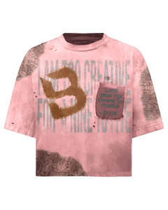 Camiseta de algodón extragrande Y2K para hombre, de manga corta, con estampado personalizado, estilo urbano, desgastada, con hombros caídos y corte cropped. - Product Image 4