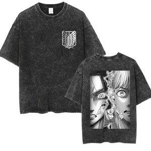 เสื้อยืดพิมพ์ลายกราฟิกตามสั่ง ลายปลาญี่ปุ่น ทรงโอเวอร์ไซส์ ผ้าฝ้าย สตรีทแวร์ สไตล์หลวม ผลิตคุณภาพสูง - Product Image 4
