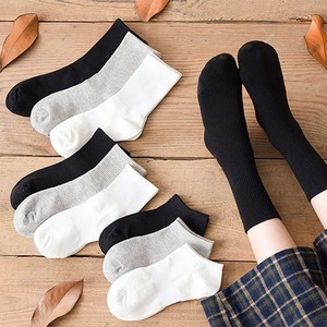 Chaussettes courtes en coton tricoté pour femmes, chaussettes blanches respirantes - Product Image 4