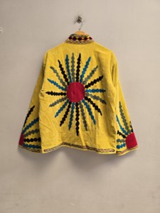 NR TEXTILE Hand Embroidered <b>Quilted</b> Suzani <b>Jacket</b> 100% Cotton Knitted Fabric Floral <b>Pattern</b> Women's Winter/Autumn/Spring Coat - Product Image 1