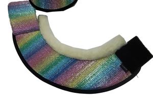 Bota de campana de caballo con purpurina hecha a medida, bota duradera de neopreno con piel cómoda, bota de campana de protección de caballo plegada - Product Image 3