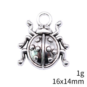 Pendentif <span class=keywords><strong>Coccinelle</strong></span> en Alliage de Zinc Argent Vieilli pour Fabrication de Bijoux DIY (Colliers, Bracelets, Boucles d'Oreilles, Porte-clés) - Product Image 3