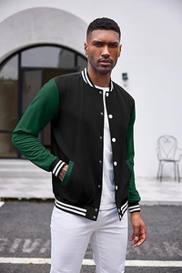 <b>men</b> letterman <b>jacket</b> with modern styling for streetwear outfits <b>mens</b> letterman <b>jacket</b> with <b>lightweight</b> structure for comfort - Product Image 2