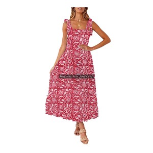 Adorables Robes de Soirée Ethniques à Bretelles Fines pour Femmes – Meilleure Robe à Bretelles Fines Imprimée à la Main pour Femmes - Product Image 1