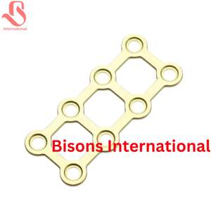 Système de fixation crânienne manuel en acier inoxydable BISONS pour neurochirurgie, 1,5 mm, avec vis et plaques en maille - Product Image 5