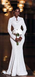 Costumes de smoking scintillants et sexy pour hommes, grandes tailles, respirants, en dentelle, manches longues - Product Image 3