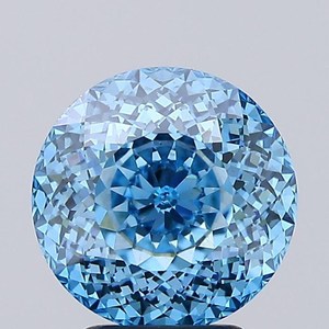 Diamant de laboratoire rond de taille portugaise, bleu vif fantaisie, VS 1, certifié IGI, de 1,00 à 5,00 carats, pour solitaire R - Product Image 1