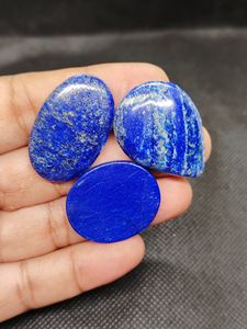 Lote de Cabujones de Lapislázuli Azul Natural, Lote de Gemas de Lapislázuli Semipreciosas para Joyería, Piedras Pulimentadas Lisas de Formas Variadas - Product Image 3