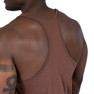 Débardeur de compression en coton durable pour homme, décontracté, pour le sport, t-shirt de fitness, été, musculation, adulte, lavage enzymatique - Product Image 5