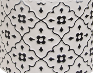 Handmade <b>Small</b> Iron Metal Vase <b>White</b> and Gold Flower Vase with Coastal Design Wedding <b>Table</b> Centerpiece Decorations - Product Image 6