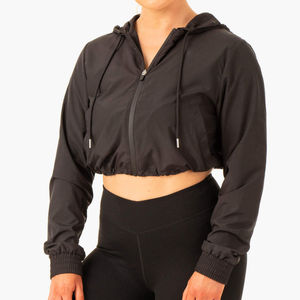 Veste coupe-vent légère à fermeture éclair pour femme, 100 % nylon, coupe courte - Product Image 5