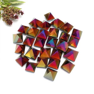 Pirámide de Obsidiana Negra, Piedra Preciosa de 7 Chakras, Tallada y Pulida, 1 Pulgada, Artículo Coleccionable - Product Image 1