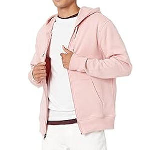 <b>Mens</b> Pink Zip Hoodie Casual Fleece Sweatshirt Streetwear Winter <b>Jacket</b> - Product Image 5