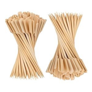 Bamboo Skewers Paddle Picks Eco Friendly Wooden <b>Toothpicks</b> for Appetizers Cocktails BBQ Sandwiches Party Snacks - Product Image 1