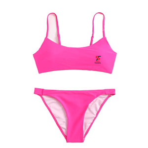 Solid Trader Pure Cotton Blend Soft Breathable Fabric Skin Friendly Material Classic Design Elegant Summer Outfit Women <b>Bikini</b> - Product Image 1