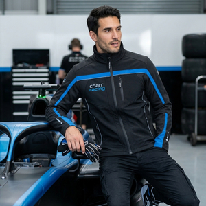 Chaqueta de motocicleta softshell para todo clima, con forro térmico, diseñada para aplicaciones de mensajería y turismo. - Product Image 6