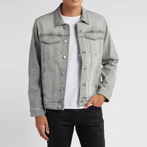 Chaqueta de Mezclilla con Lavado Ácido, Transpirable, Estilo Casual Urbano, con Botones al Frente, Prenda Exterior de Moda para Uso Diario - Product Image 1