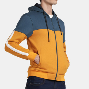 Vente en gros, service de conception personnalisable en usine, fabrication de haute qualité, sweat à capuche personnalisé pour homme avec poche zippée longue - Product Image 3