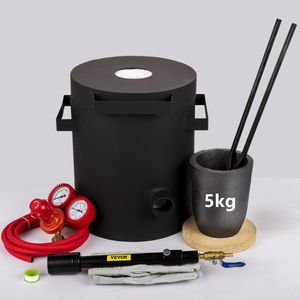 Kit forno fusorio a propano da 6KG 2462 °F forno per fonderia in metallo pinze per crogiolo in grafite colata di raffinazione metalli preziosi-oro - Product Image 1