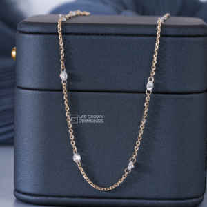 Round Brilliant Cut Lab Grown Diamond Pendant S925 Silver Yellow Gold Plated Luxury 7 Piece EF Clarity Charm <b>Gift</b> for Women - Product Image 6