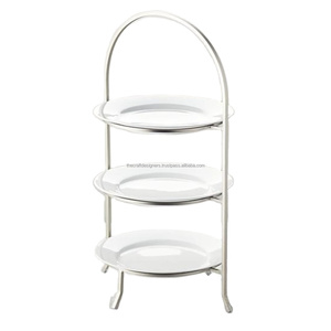 Bandejas de plato de pastel de fiesta de cumpleaños, superventas, Metal de alta calidad, 2 niveles, soporte para pastel colgante y soporte de almacenamiento de frutas y alimentos - Product Image 5